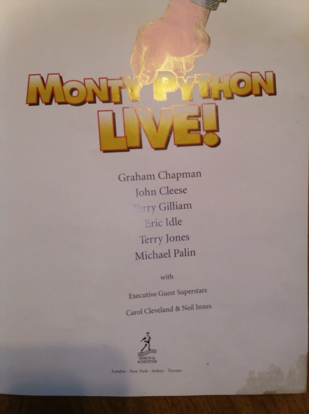 Monty Python Live 40th Anniversary 2009 Eric Idle Simon & Schuster Hardcover - Picture 8 of 10